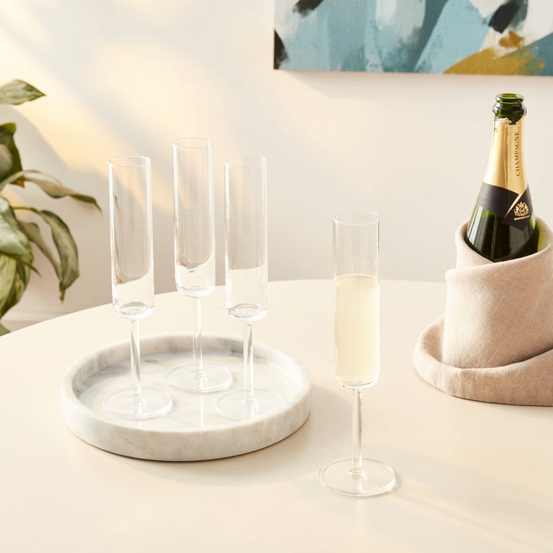 SCHOTT ZWIESEL Modo Champagne Glass (Set of 4), Champagne Glasses with Effervescent Point, Dishwasher-Safe Tritan Crystal Glasses, Made in Germany (5.5 Ounce) - Image 2
